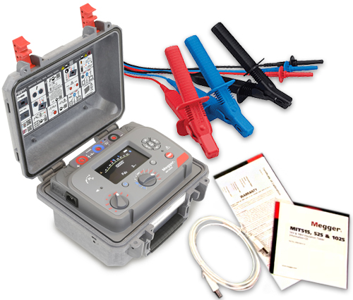 TestEquity: Megger MIT525/2-US Advanced 5kV Insulation Tester, 3